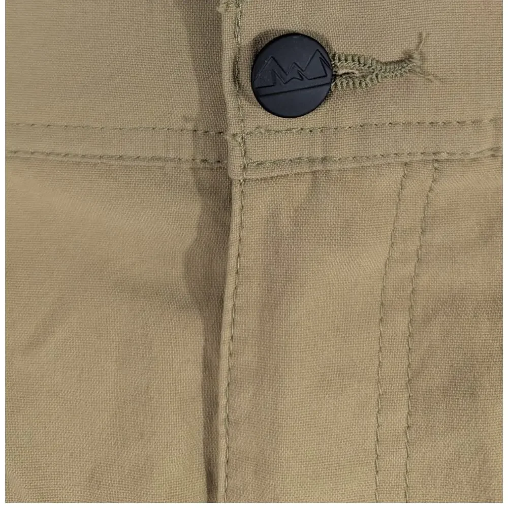 Wrangler Quick Dry Cargo Shorts Mens Size 46 Khaki Performance Series Nylon Hike